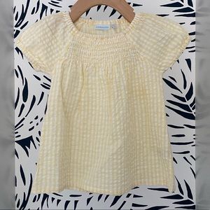 ❤️JoJo Maman Bebe❤️Girls Smocked Top Yellow
